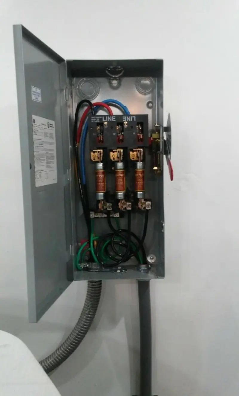 Three-phase disconnect switch installed for Electrical Wiring & Rewiring in Laramie